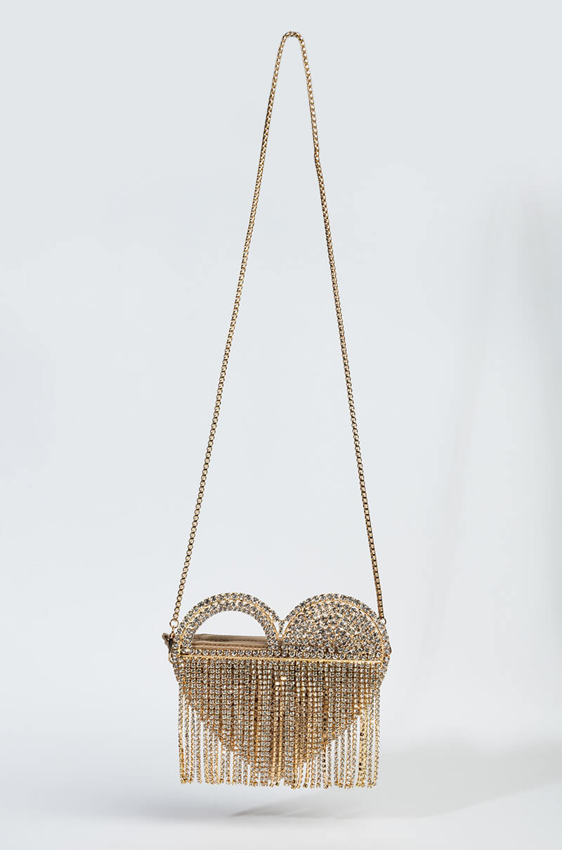 LOVER LOVER GOLD DRIPPY HEART BAG