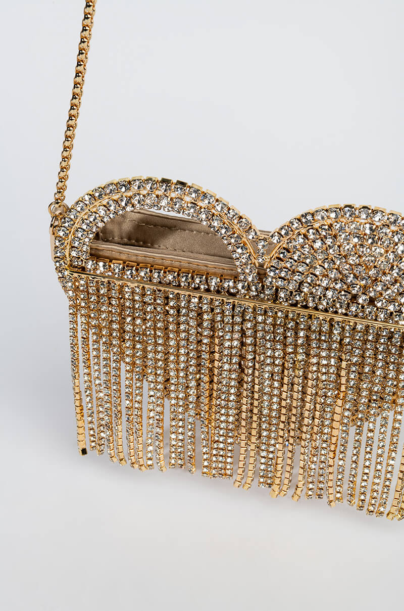 LOVER LOVER GOLD DRIPPY HEART BAG