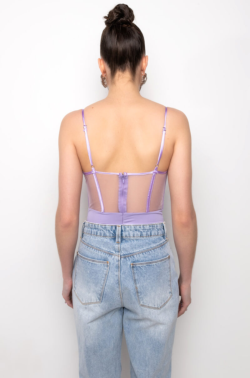 ESME MESH CORSET BODYSUIT