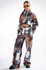 MAIN SQUEEZE PRINTED SCUBA SWEATSHIRT