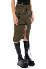 MAJOR MOOD CARGO MIDI SKIRT
