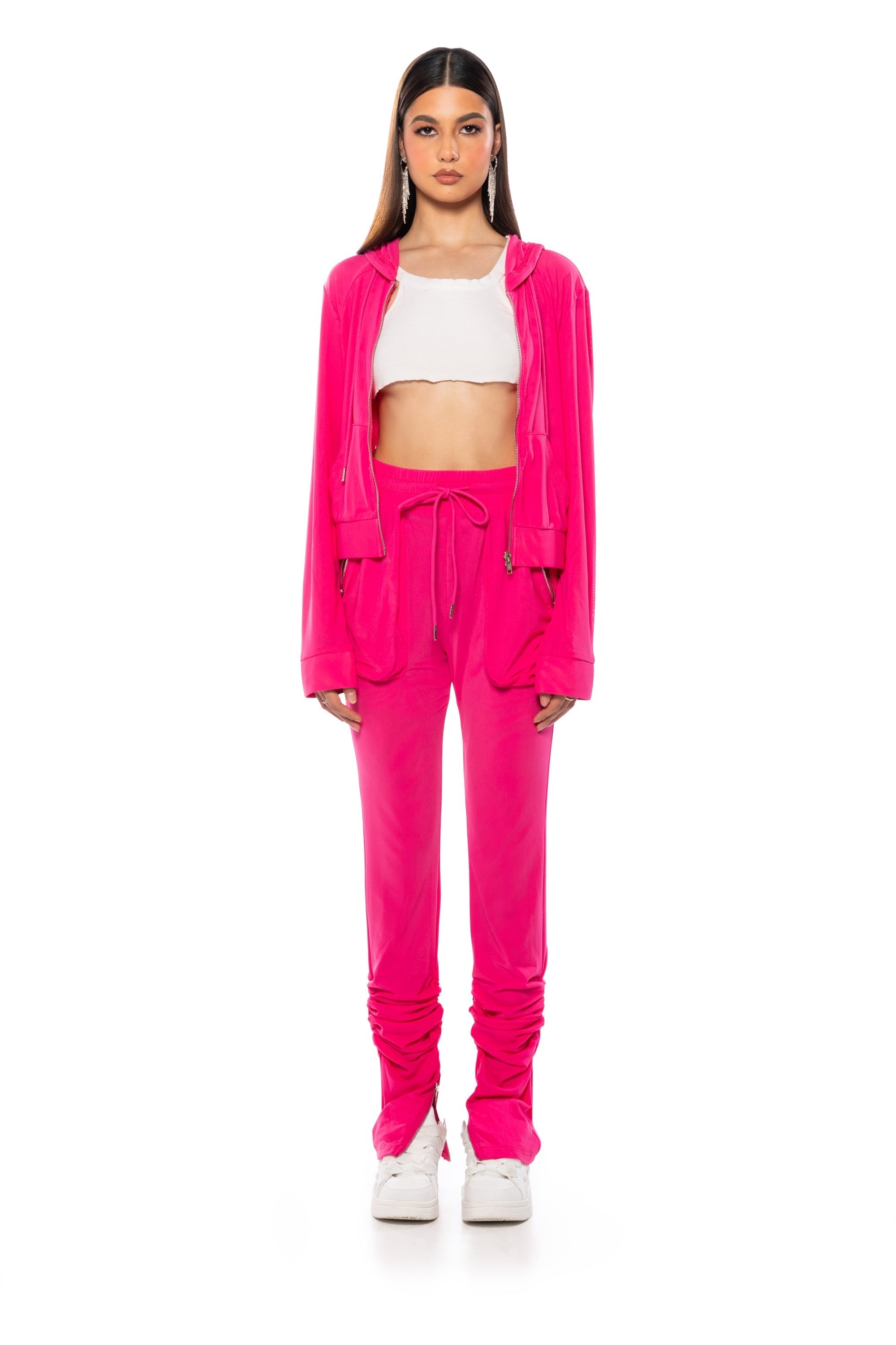 MARLOW MESH JOGGER IN PINK