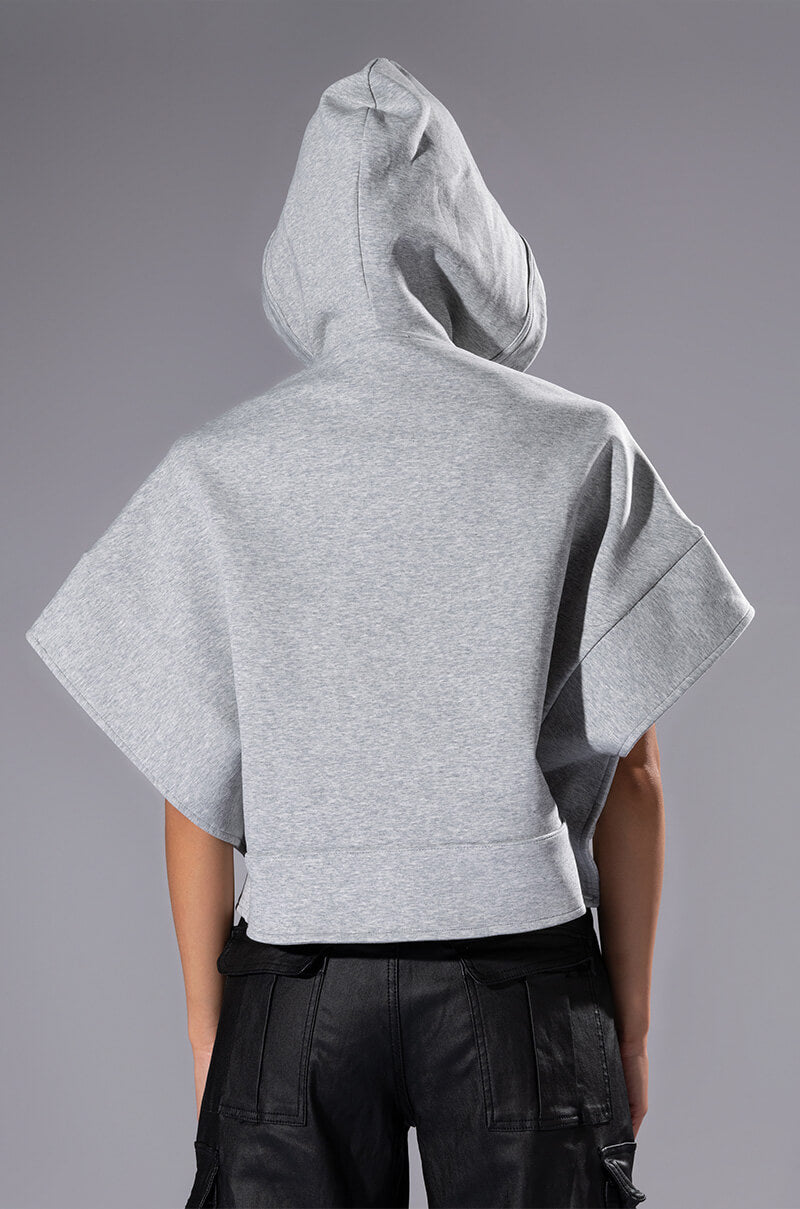 THE ONE CROPPED DOLMAN SLEEVE HOODIE