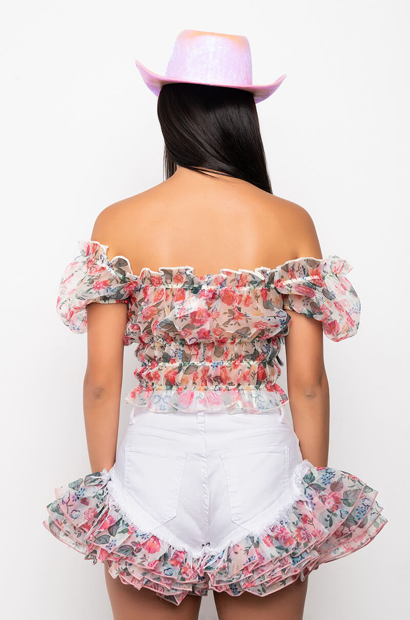 MORNING GLORY PUFF SLEEVE BLOUSE