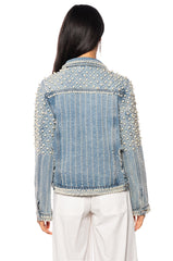 MOVE IN SILENCE PEARL DENIM JACKET