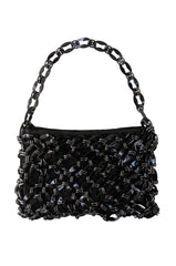 RUMOUR WEAVEN BAG IN BLACK