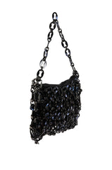 RUMOUR WEAVEN BAG IN BLACK