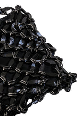 RUMOUR WEAVEN BAG IN BLACK