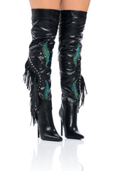 AZALEA WANG SLOANE STILETTO BOOT IN BLACK