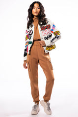NO NO MULTI PATCH WORK DENIM JACKET