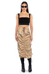 NO STOPPIN ME CARGO MIDI SKIRT