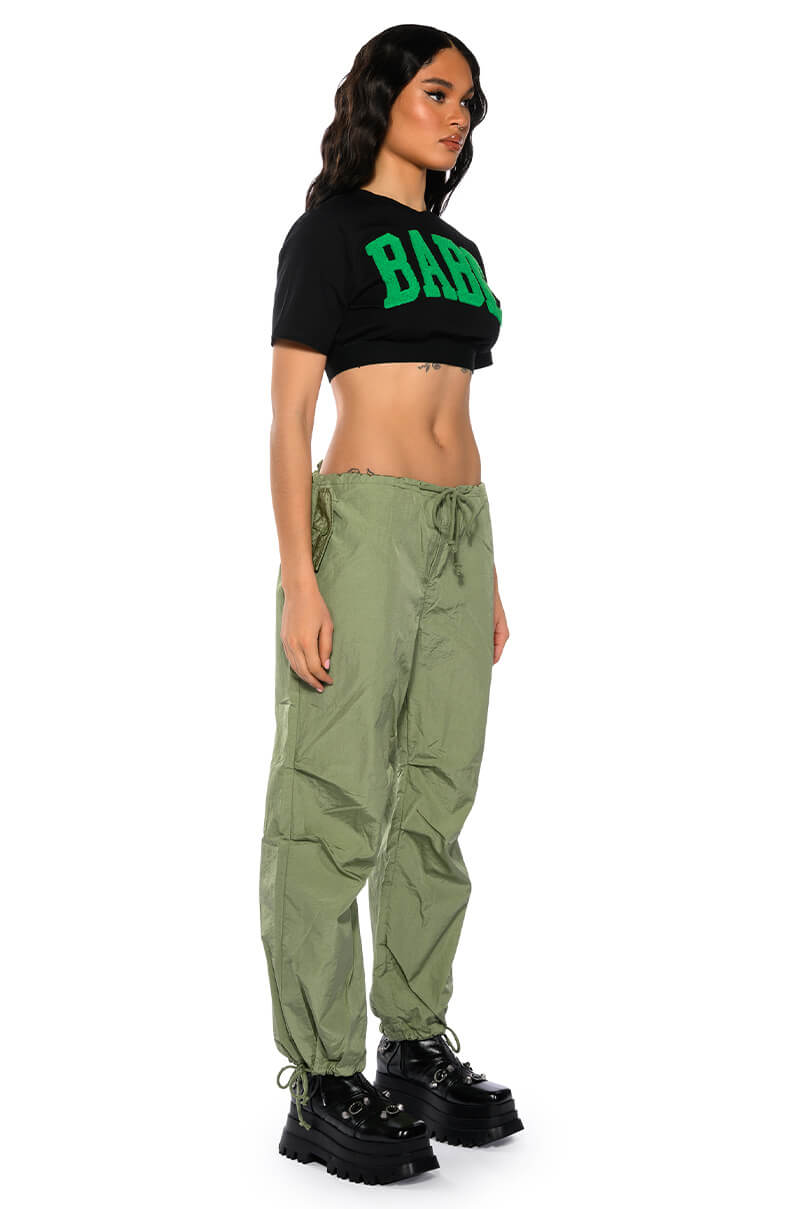 NOT YOUR BABE CROPPED SHORT SLEEVE CREW NECK TSHIRT