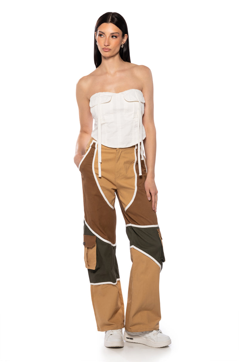 ON MY WAY UP COLOR BLOCKED PANTS