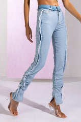 ONE MORE TIME INSIDE OUT SKINNY JEANS