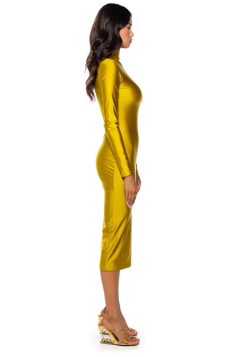ONE OF ONE LONG SLEEVE MIDI DRESS