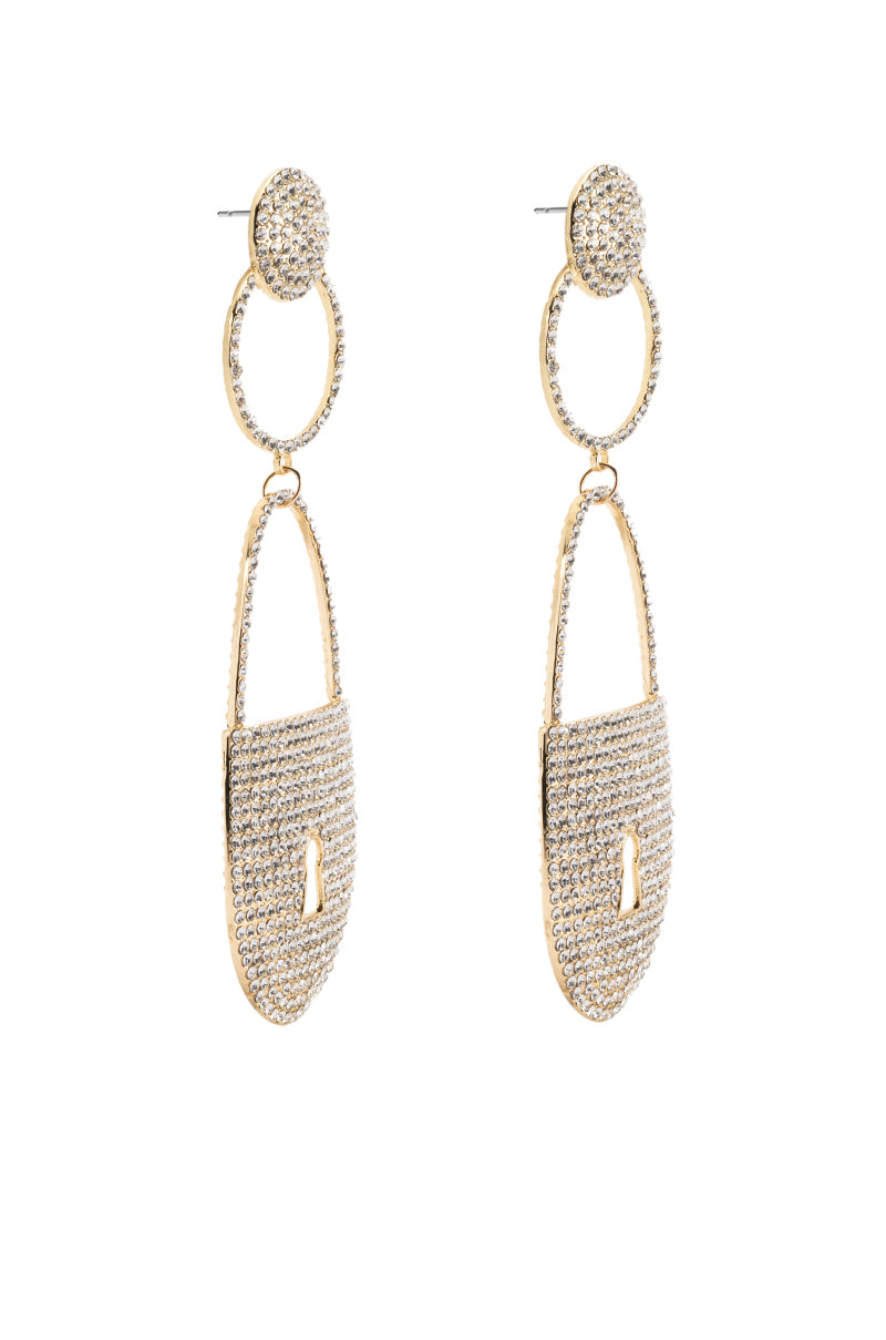 OVERSIZED LOCK EARRING