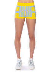 PENELOPE YELLOW HIGH WAISTED SHORTS