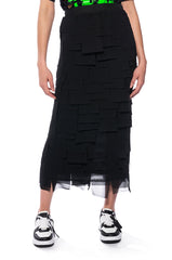 PETRA CUTOUT MIDI SKIRT