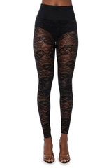 PHOENIX STRETCH LACE LEGGING IN BLACK