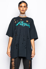 POISON GRAPHIC T SHIRT DRESS
