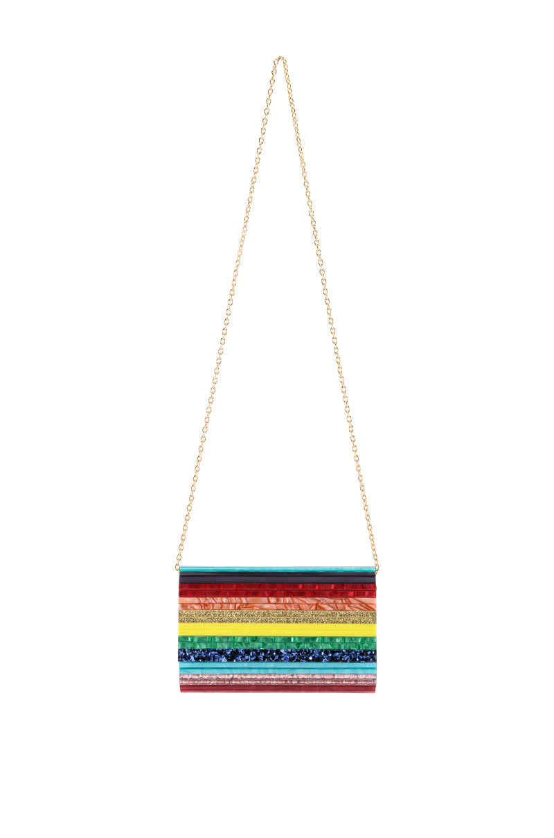 RAINBOW HARD CASE CLUTCH