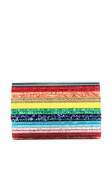 RAINBOW HARD CASE CLUTCH