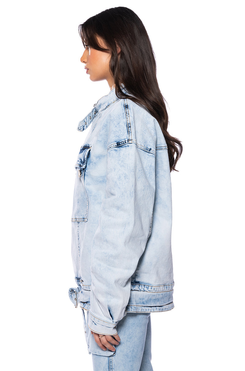 SAMMI CARGO DENIM PULLOVER