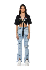 SAMMI DENIM CARGO PANT