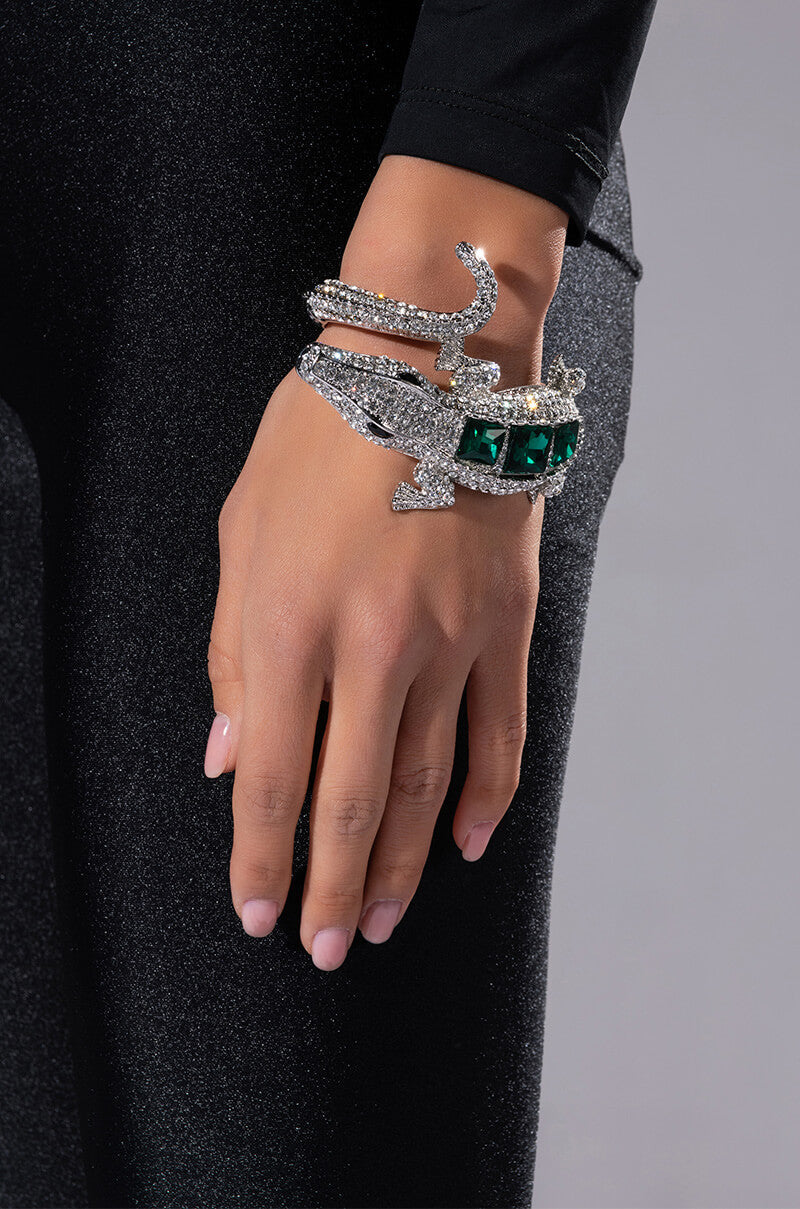 SEE U LATER ALLIGATOR EMBELLISHED CUFF