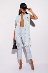 BENVENUTO HIGH RISE DISTRESSED MOM JEANS
