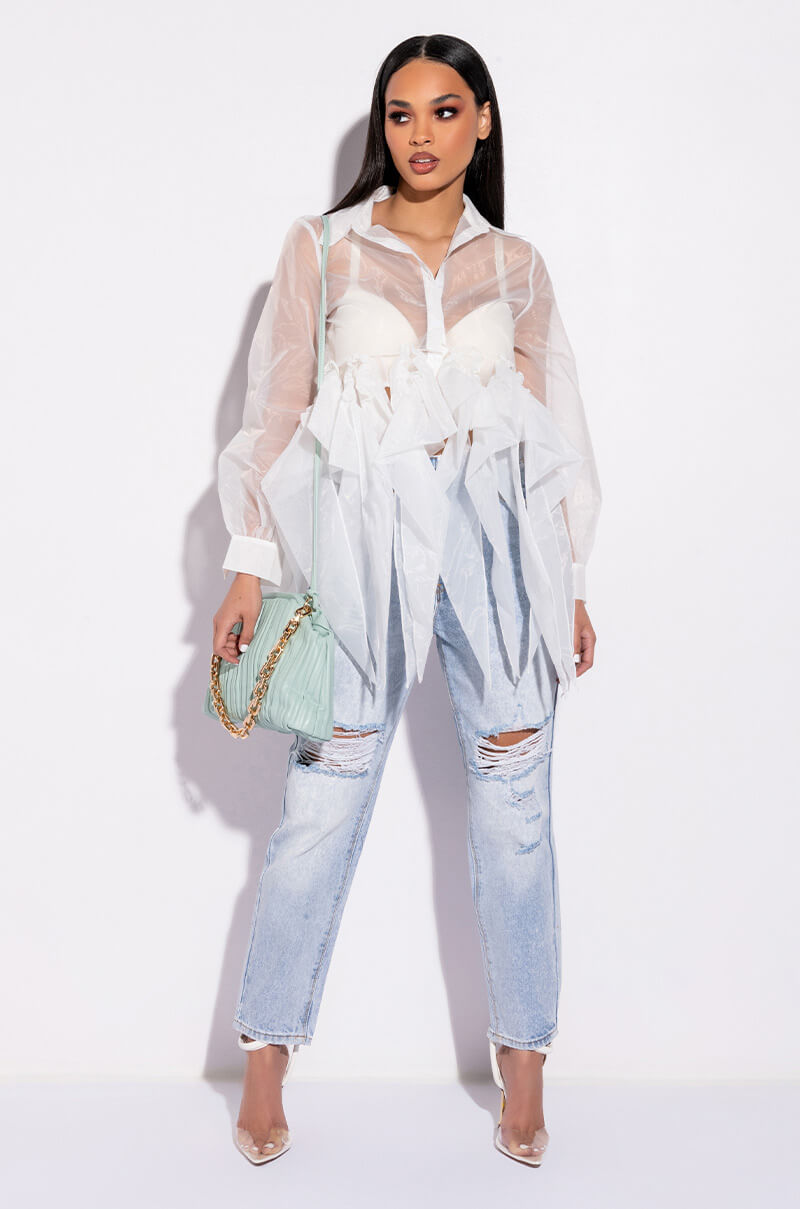 ENSLEY BUTTON DOWN BLOUSE