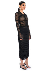 SIMPLE BLISS MESH MAXI SKIRT