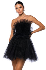 SOMETHING SLIGHT TULLE MINI DRESS