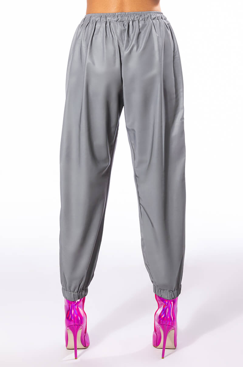 JOGGER PANTS WITH COLOR PVC