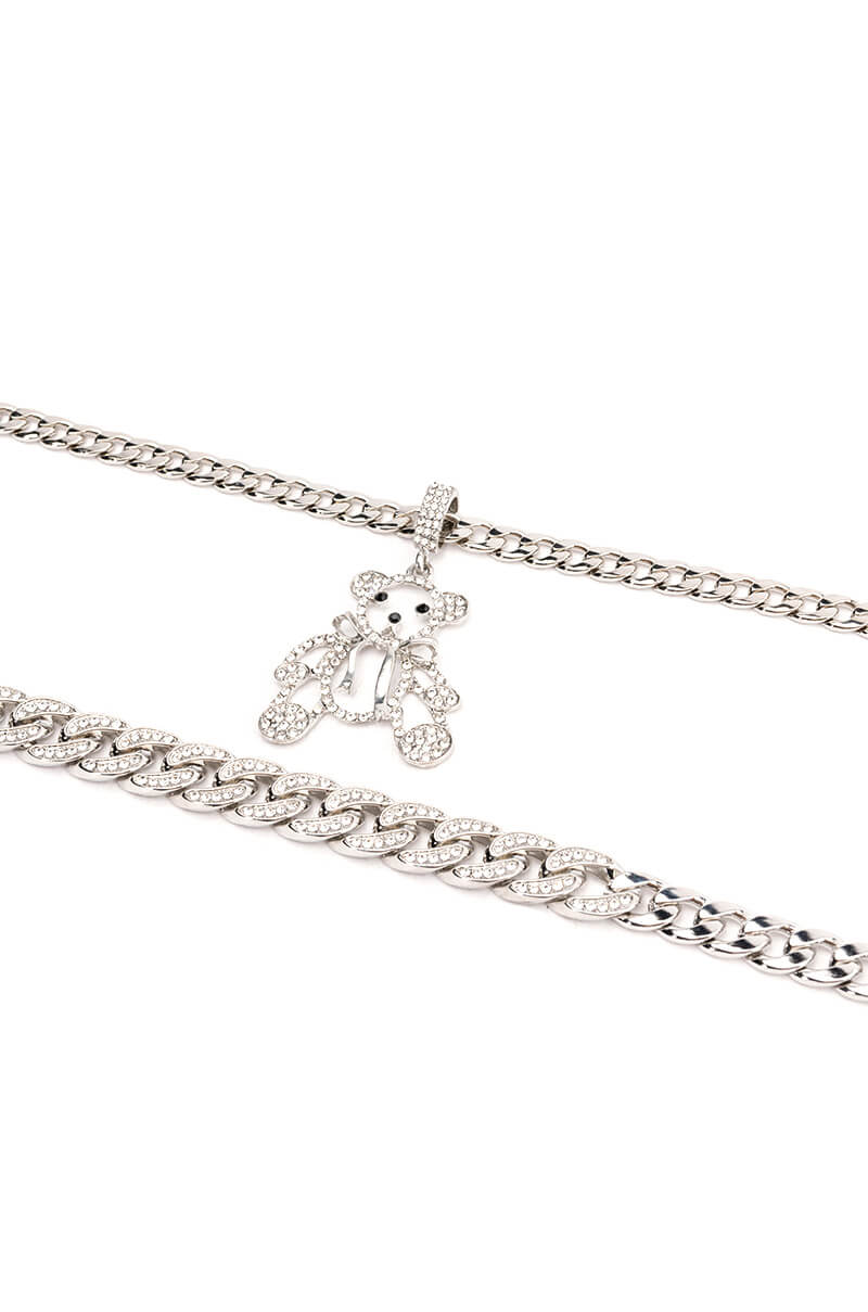TEDDY LAYERED RHINESTONE CHOKER