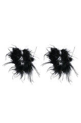 THE MOMENT FEATHER HOOP EARRING