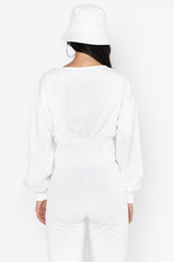 TOO HOT TO HANDLE SCOOP NECK SWEATSHIRT