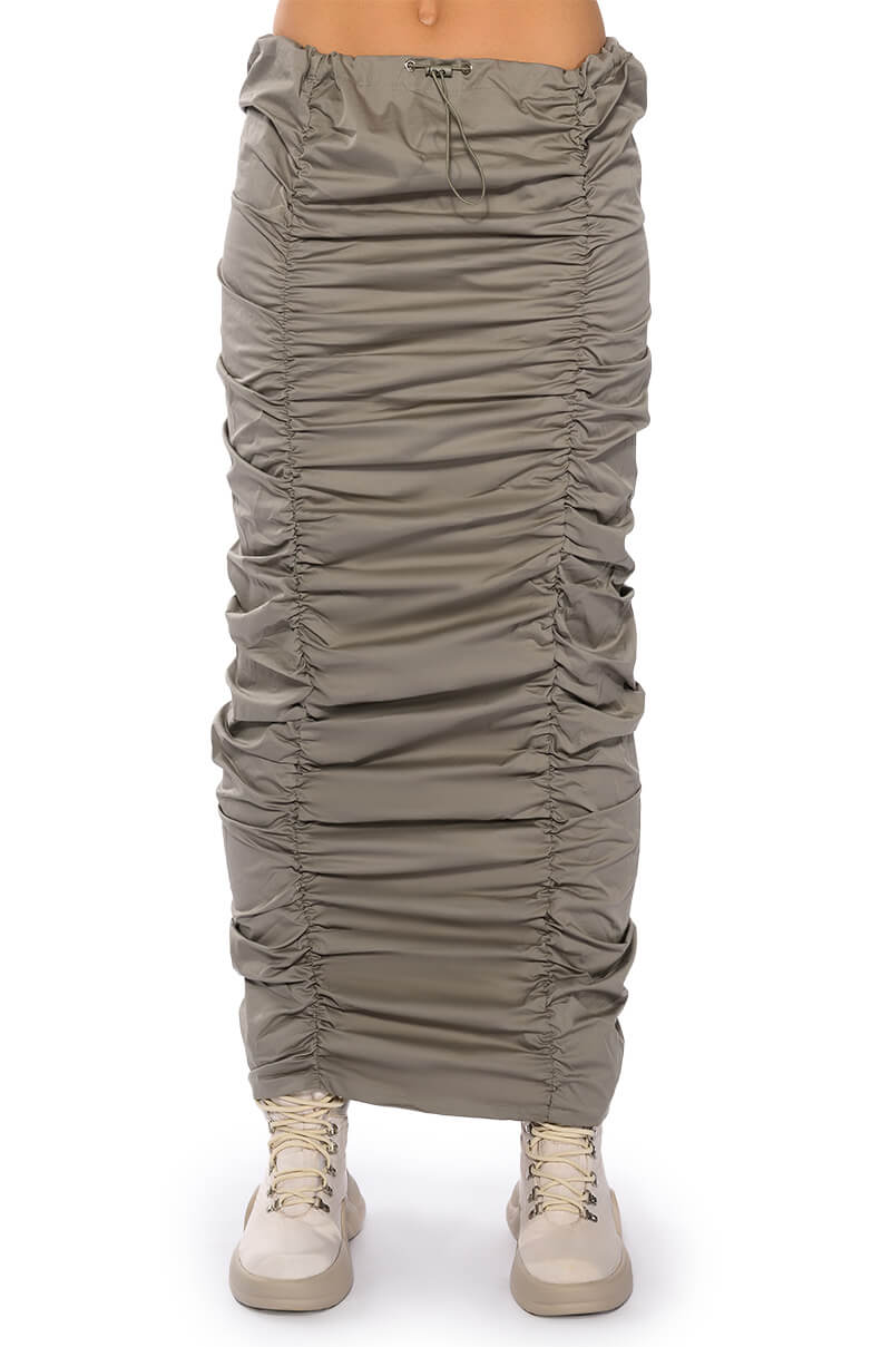 TOP OF THE WORLD CINCHED MAXI SKIRT