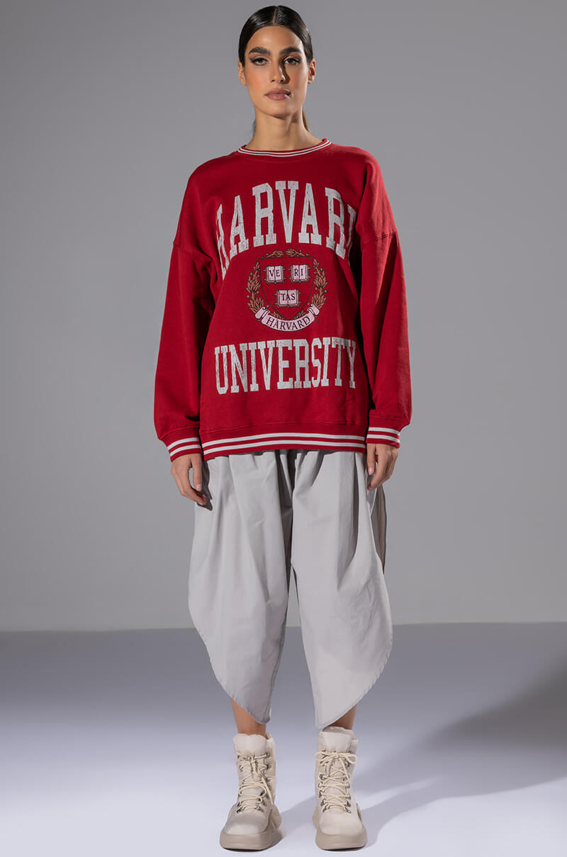 TRE CHIC CROPPED OVERSIZED PANTS
