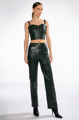 TRUE LOVE ZIP UP STRUCTURED TANK TOP