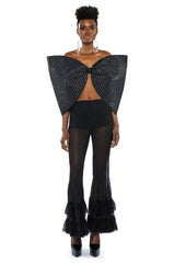 TRY AGAIN RUFFLED FLARE LEGGING
