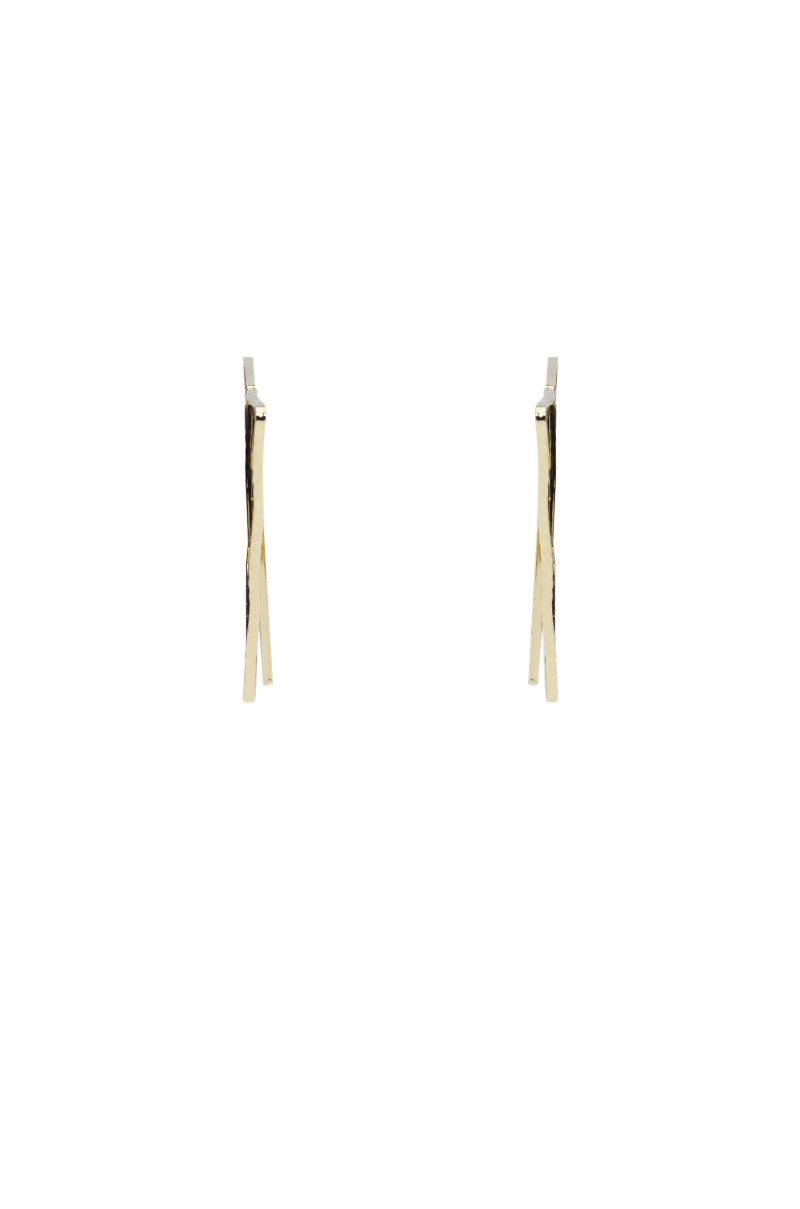 TRY ME FRONT BACK TRIANGLE EARRING IN GOLD