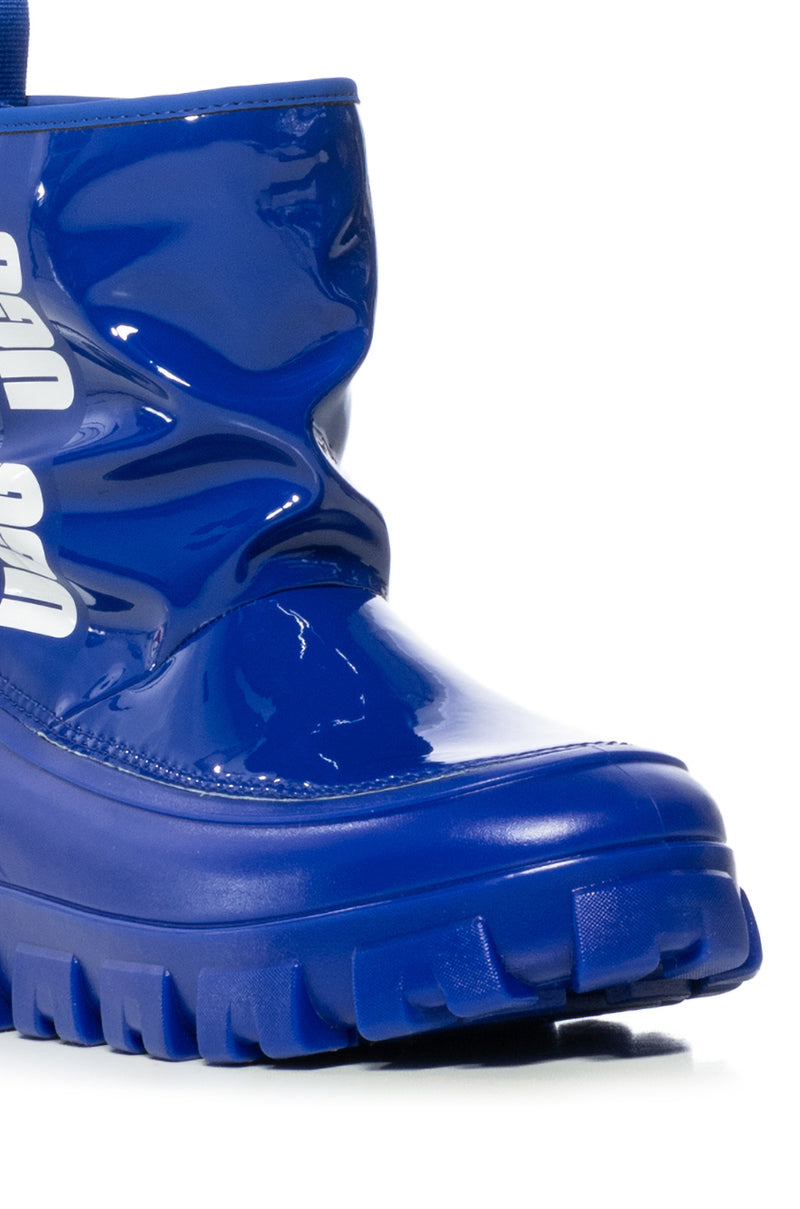 UGG CLASSIC BRELLAH MINI WATERPROOF BOOTIE IN BLUE