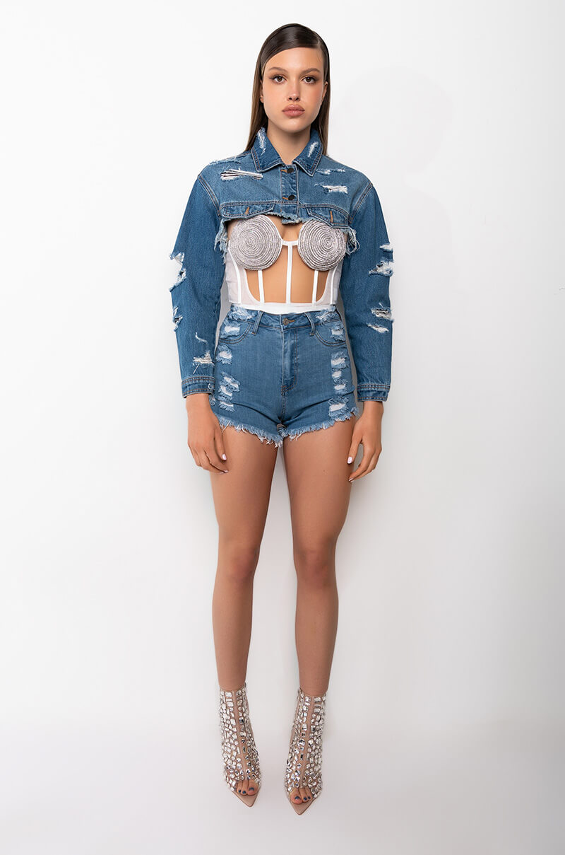 ULTRA CROP DENIM JACKET