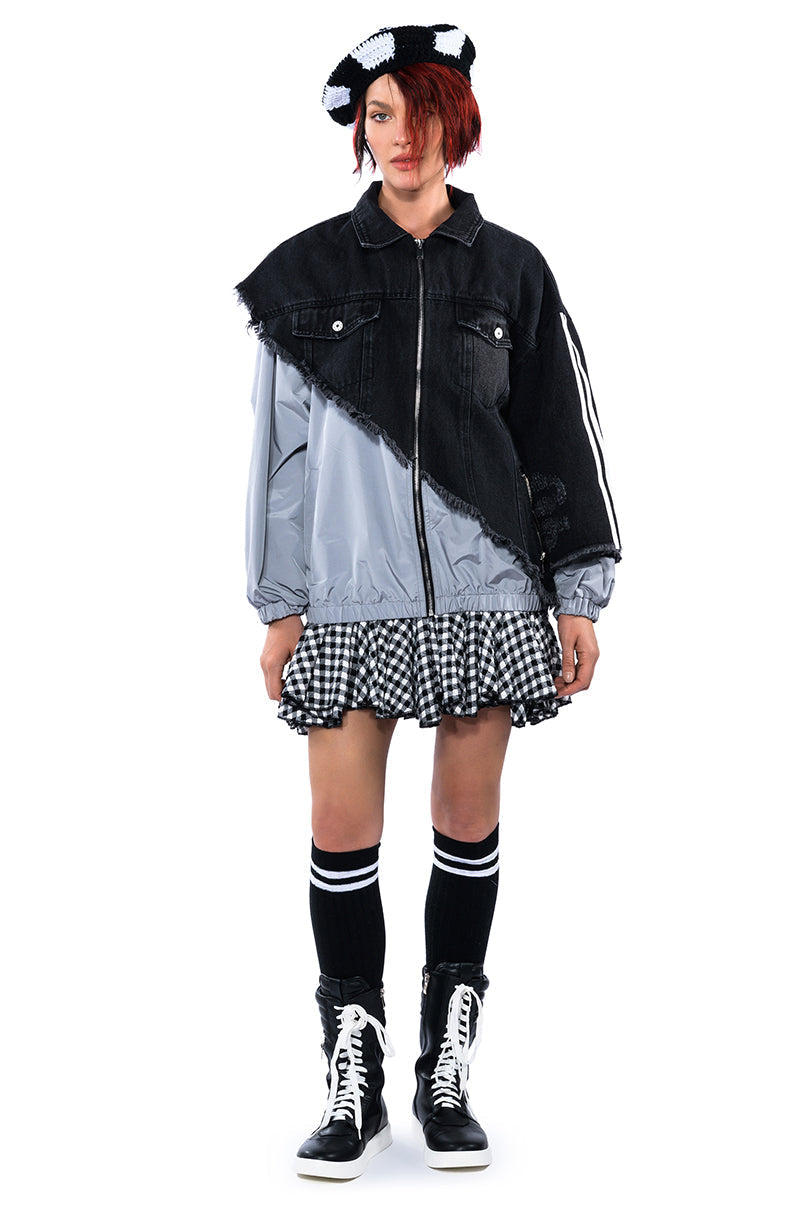 UNDECIDED DENIM BOMBER JACKET