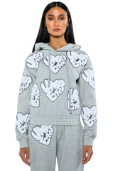 UNREAL HOODIE WITH PATCHES