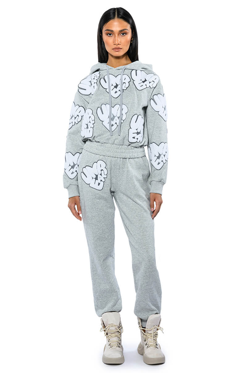 UNREAL HOODIE WITH PATCHES