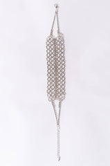 VICTORIA RHINESTONE LACE STATEMENT CHOKER