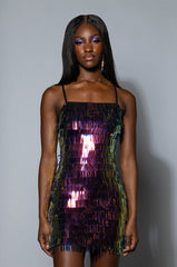 VIP SEQUIN SLEEVELESS MINI DRESS