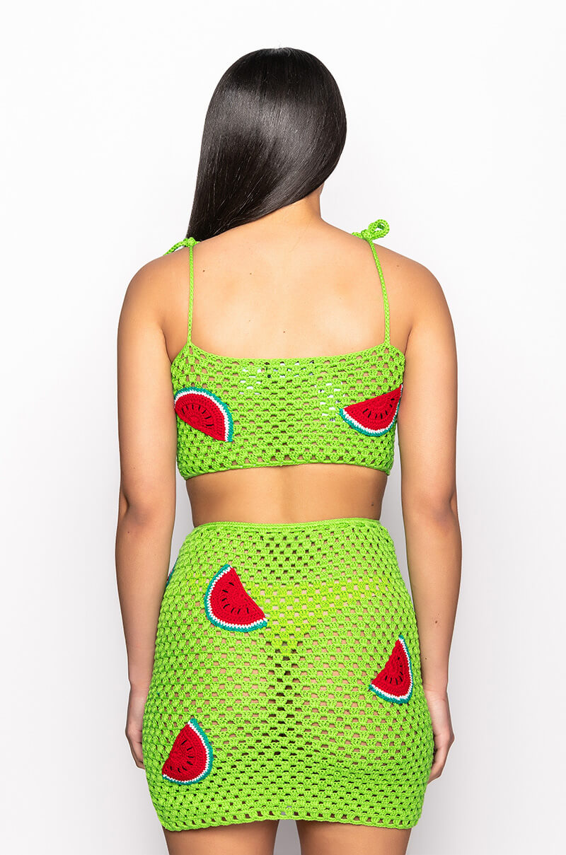 WATERMELON SUGA KNIT BRALETTE